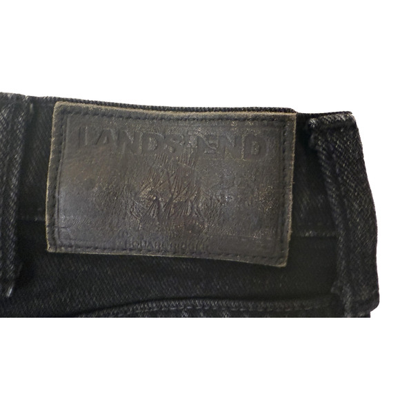 Lands' End Square Rigger Jeans Mens 36x32 Black Denim Straight Classic Fit - Picture 4 of 6